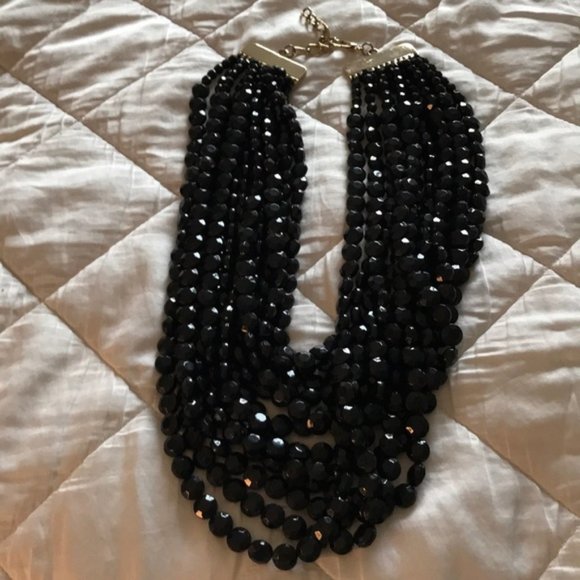 Jewelry - Beautiful black 12 strand beaded necklace